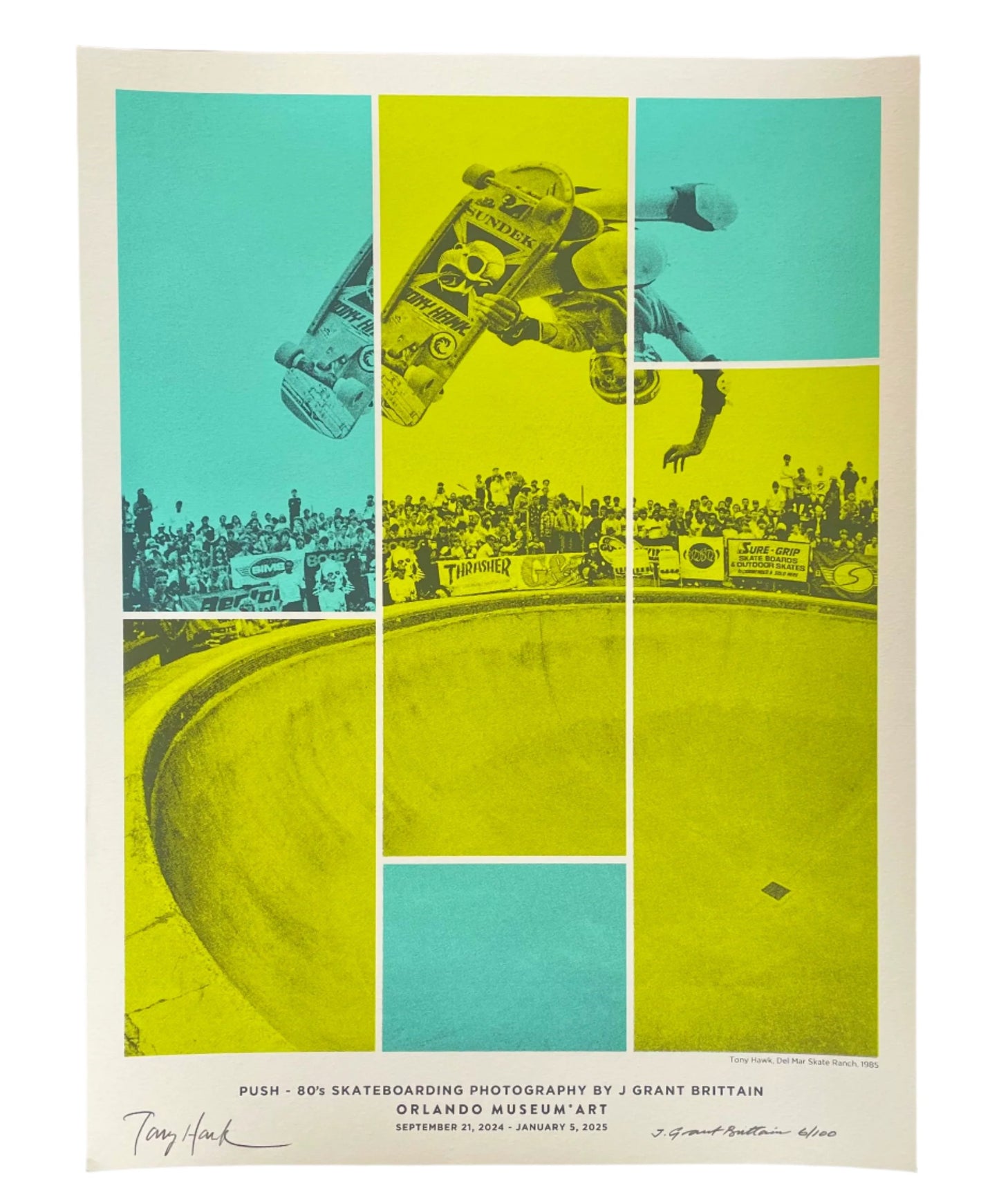 (SIGNED) Limited Edition Tony Hawk & J. Grant Brittain Silk Screen Print