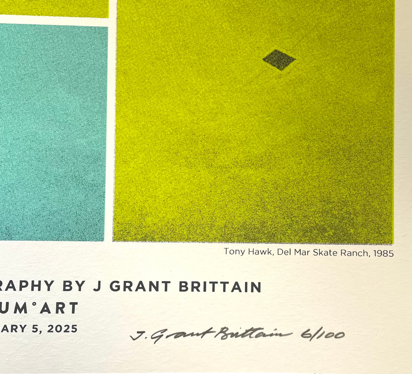 (SIGNED) Limited Edition Tony Hawk & J. Grant Brittain Silk Screen Print